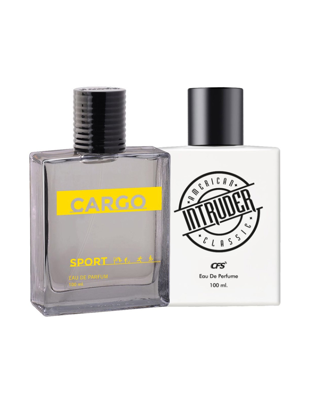 

CFS Set Of 2 Cargo & Intruder Long Lasting EDP- 100ml Each, Grey