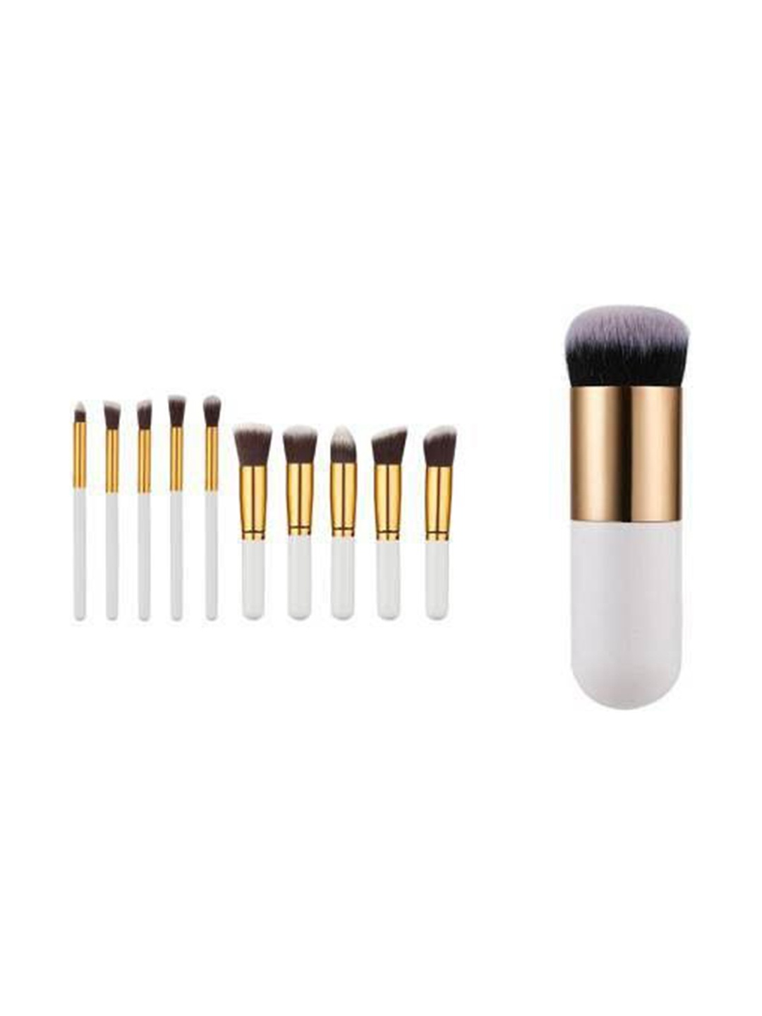 

Yoana Set Of 11 Makeup Brushes, White