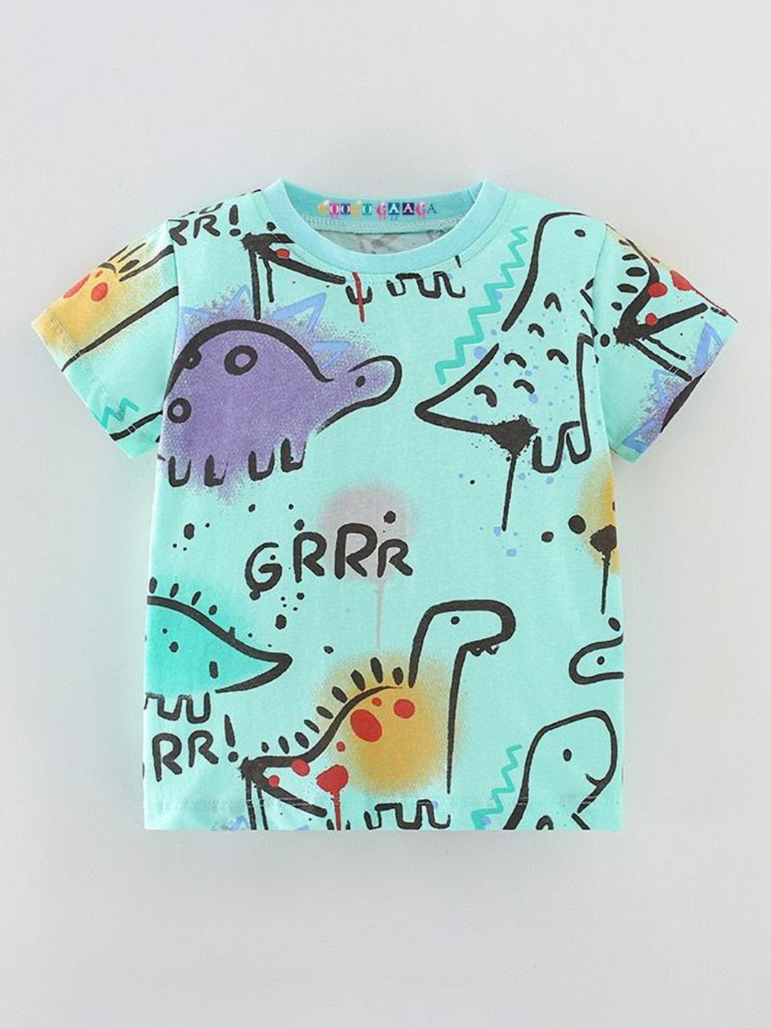 

Googo Gaaga Boys Graphic Printed Round Neck Cotton T-Shirt, Blue