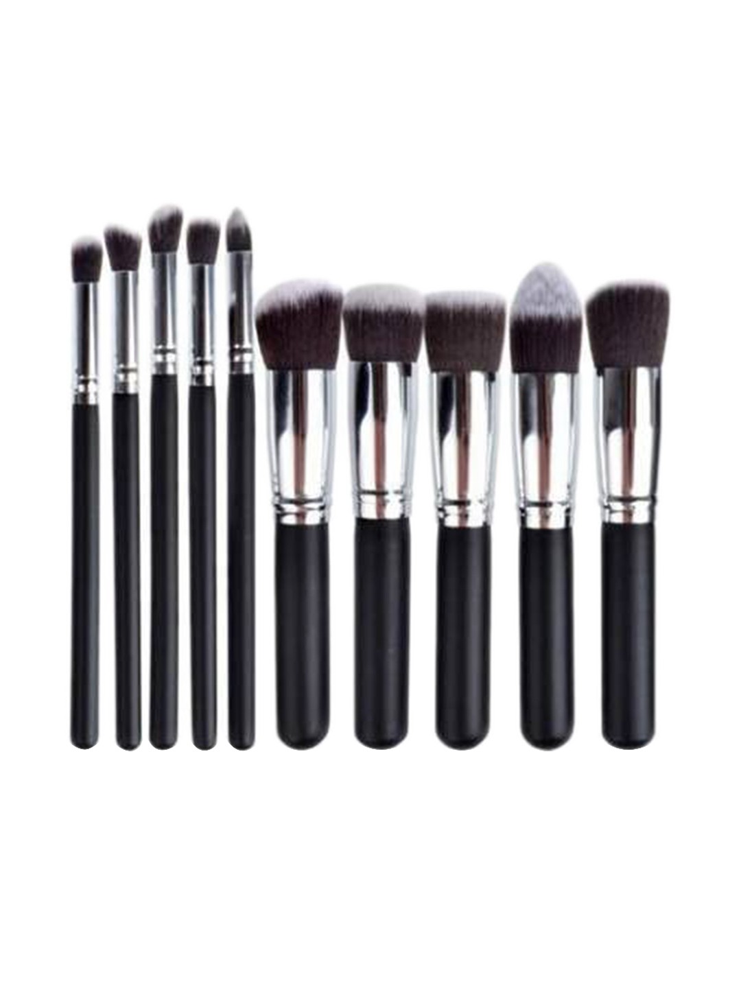 

Yoana Set Of 10 Professional Makeup Brushes, Black