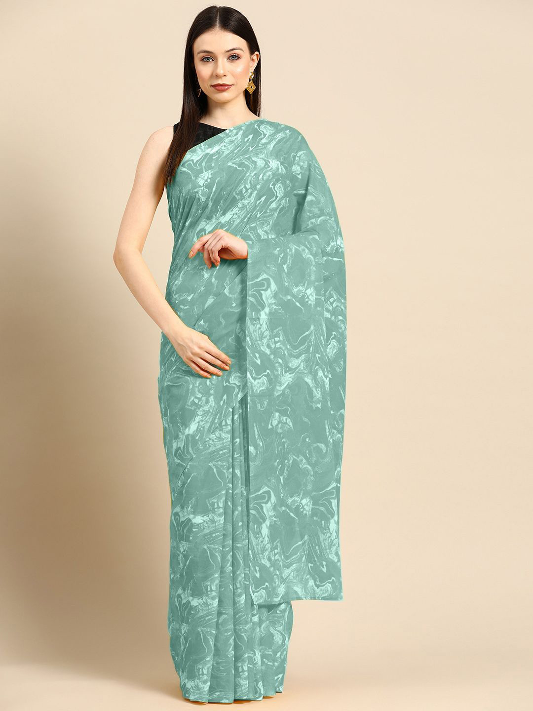 

BUTA BUTI Pure Cotton Saree, Sea green