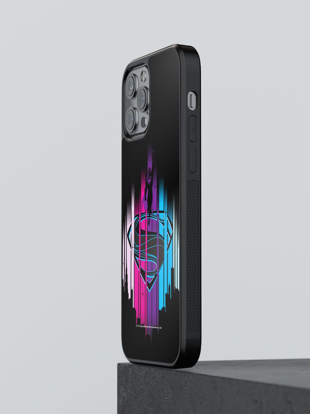 

macmerise Superhero Printed iPhone 13 Pro Back Case Mobile Accessories, Black