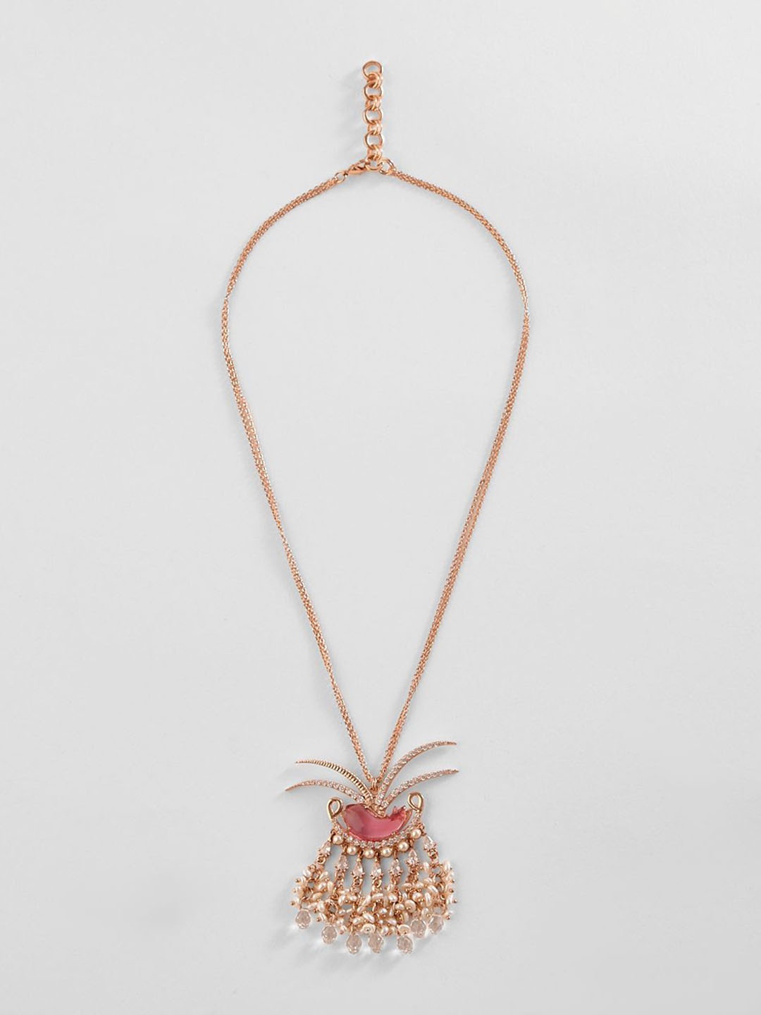 

Outhouse Rose Gold-Plated Contemporary Brass Pendant