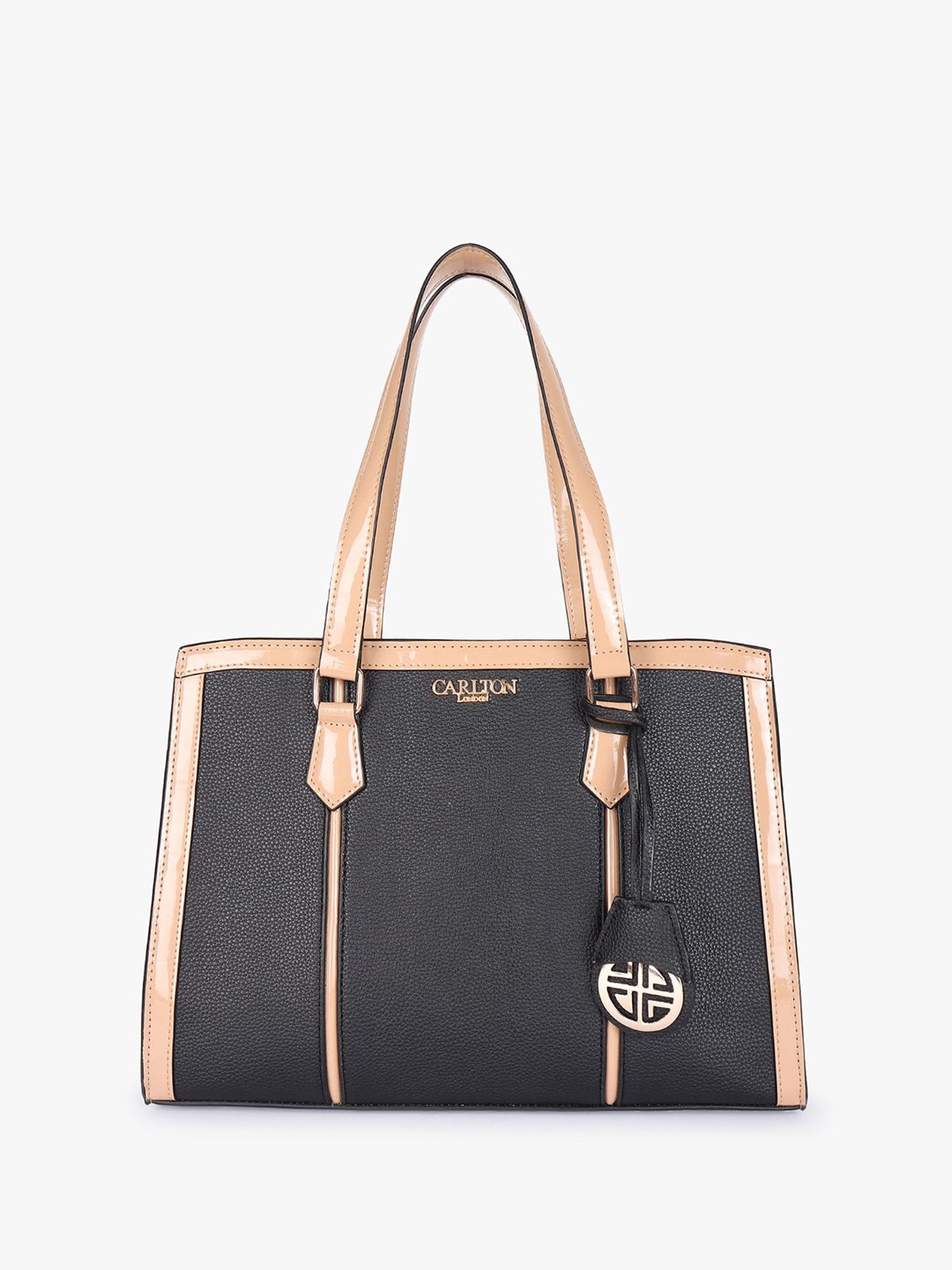 

Carlton London Structured Handheld Bag, Beige