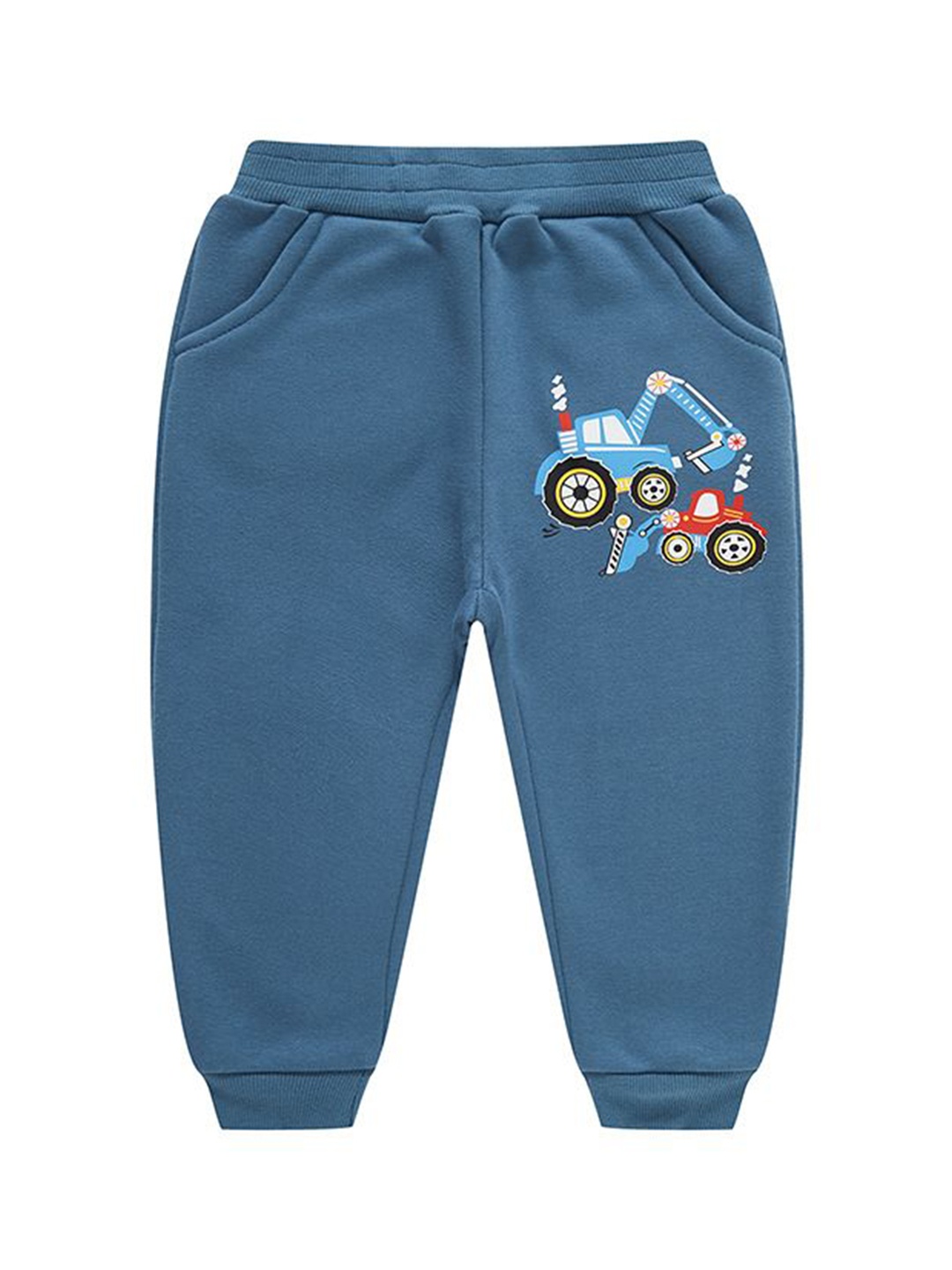 

StyleCast Kids Printed Cotton Joggers, Blue