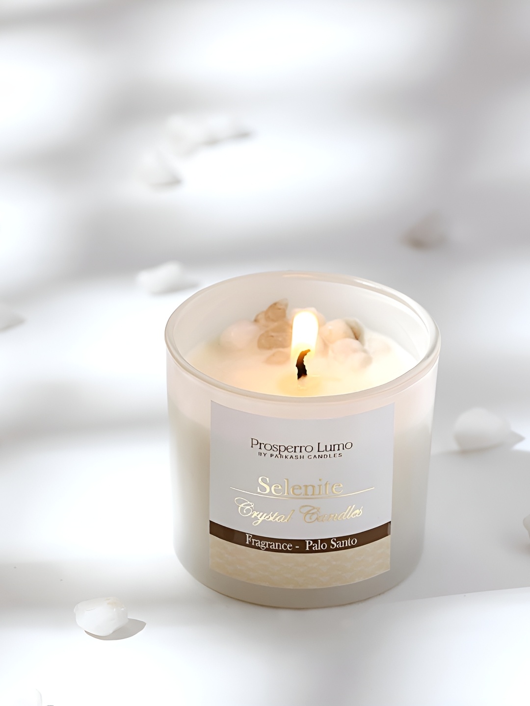 

Parkash Candles White Scented Printed Jar Candle