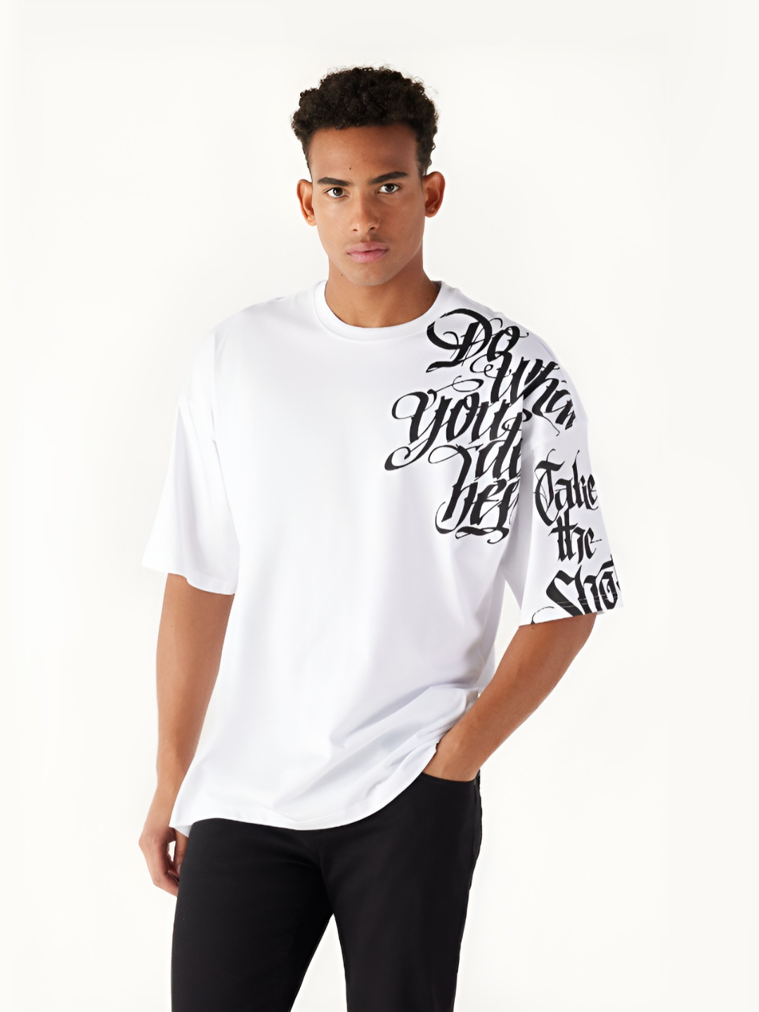 

ALTINYILDIZ CLASSICS AC Co. Men Typography Printed Pure Cotton T-shirt, White