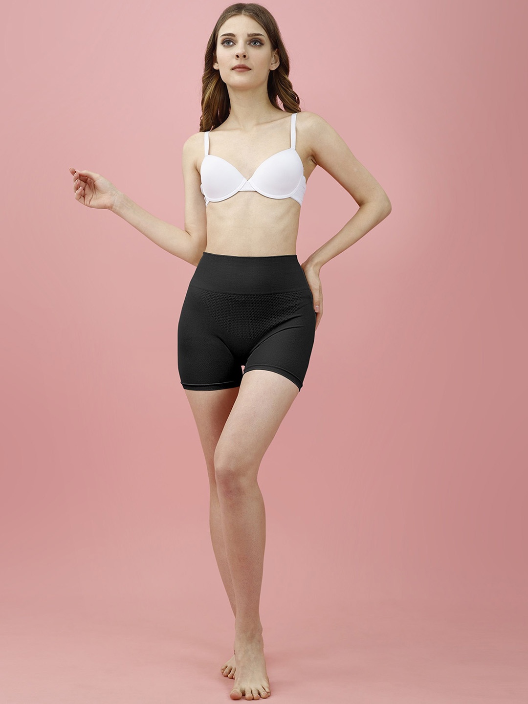 

Trendmalls Pack Of 3 Seamless Shapewear, Black