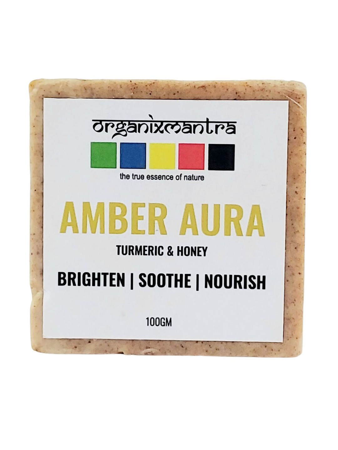 

Organix Amber Aura Soap with Turmeric & Honey For Soft Skin -100g, Yellow
