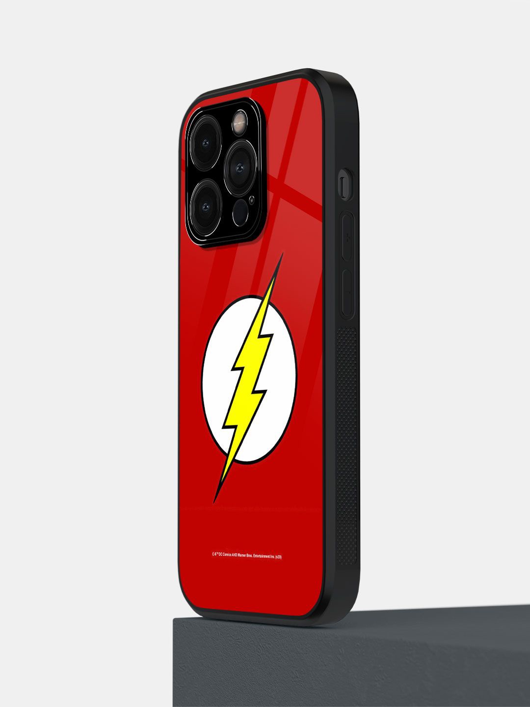 

macmerise Superhero Printed iPhone 14 Pro Back Case Mobile Accessories, Red