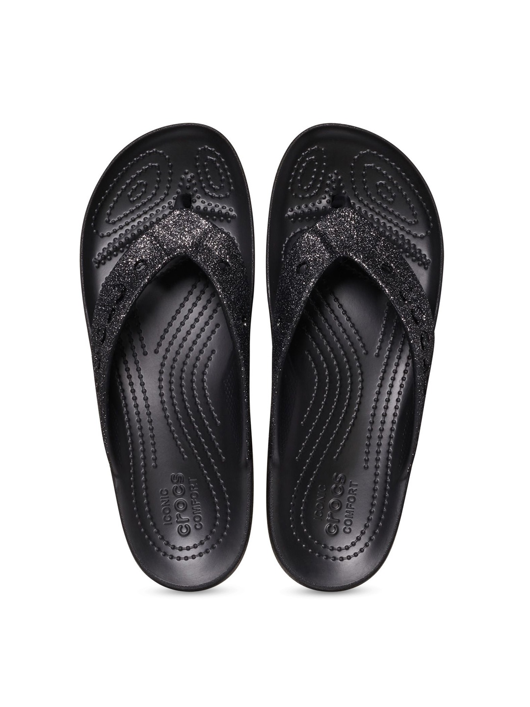 

Crocs Women Croslite Thong Flip-Flops, Black