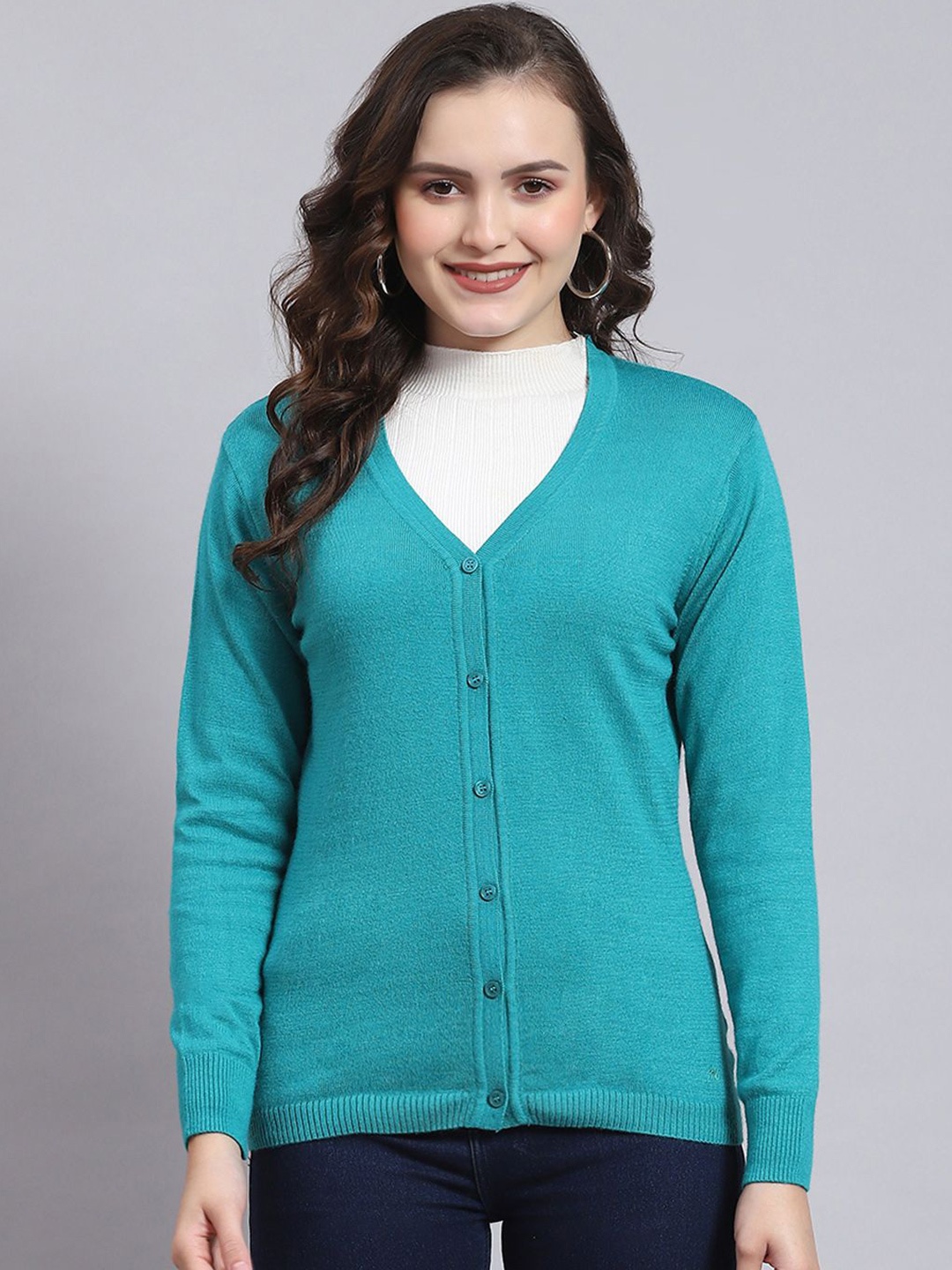 

Monte Carlo Women Cardigan, Turquoise blue