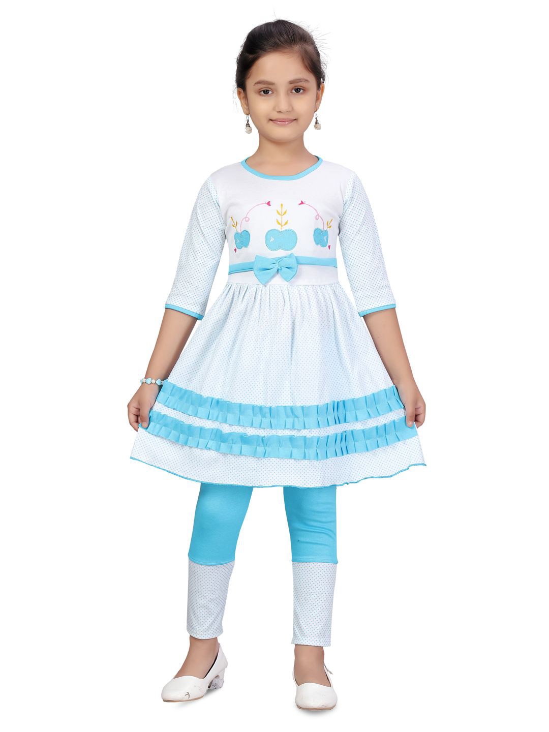

BAESD Girls Tunic with Leggings, Blue