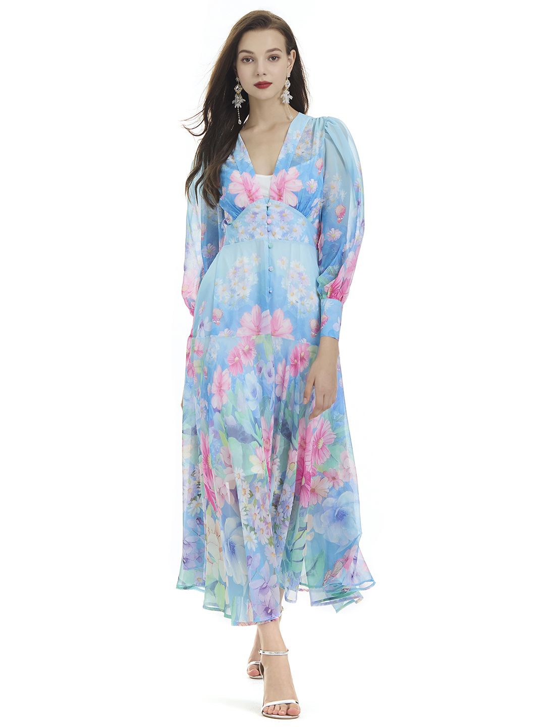 

JC Collection Print Maxi Dress, Multi