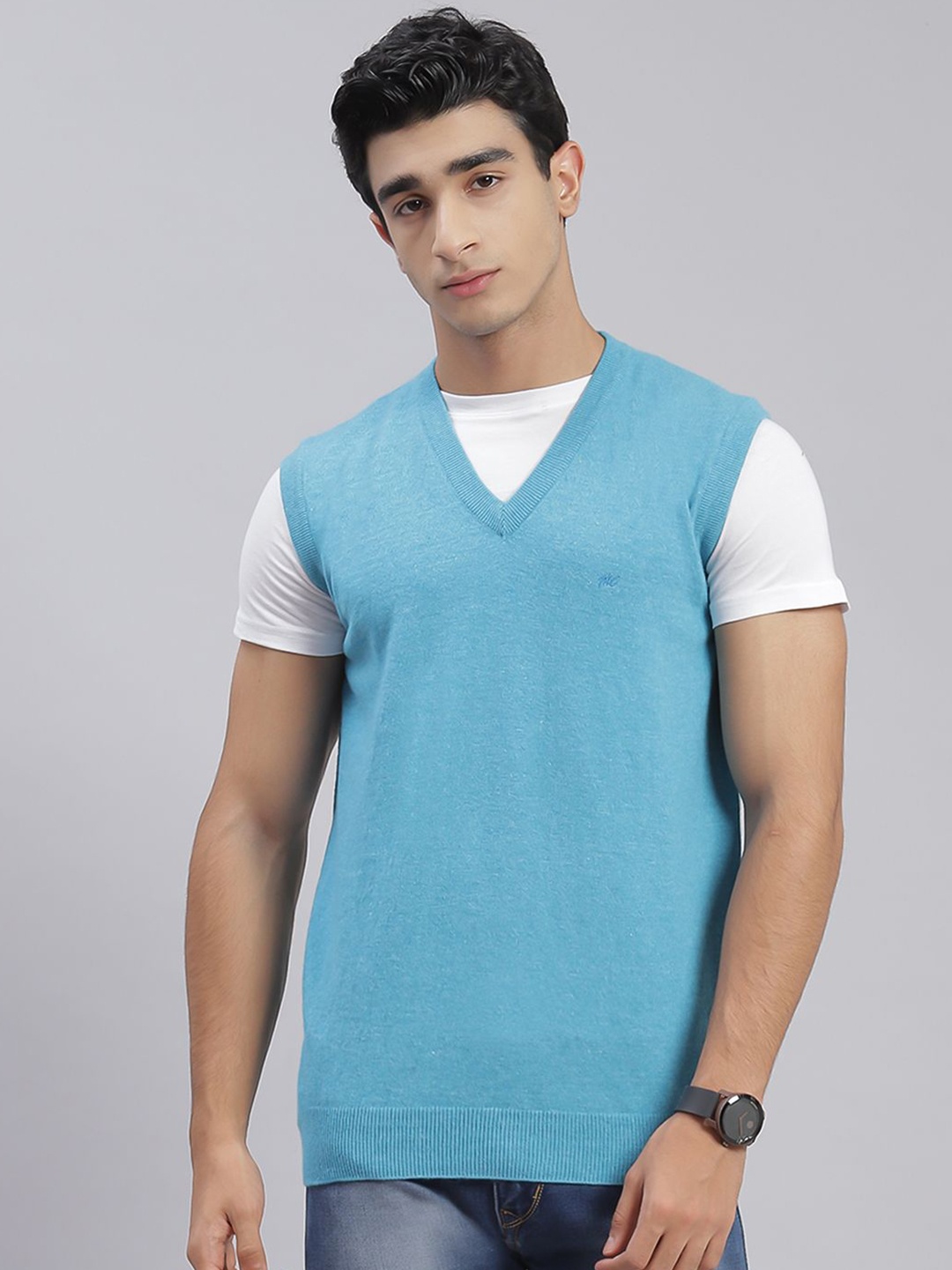 

Monte Carlo Men Woollen Pullover, Blue