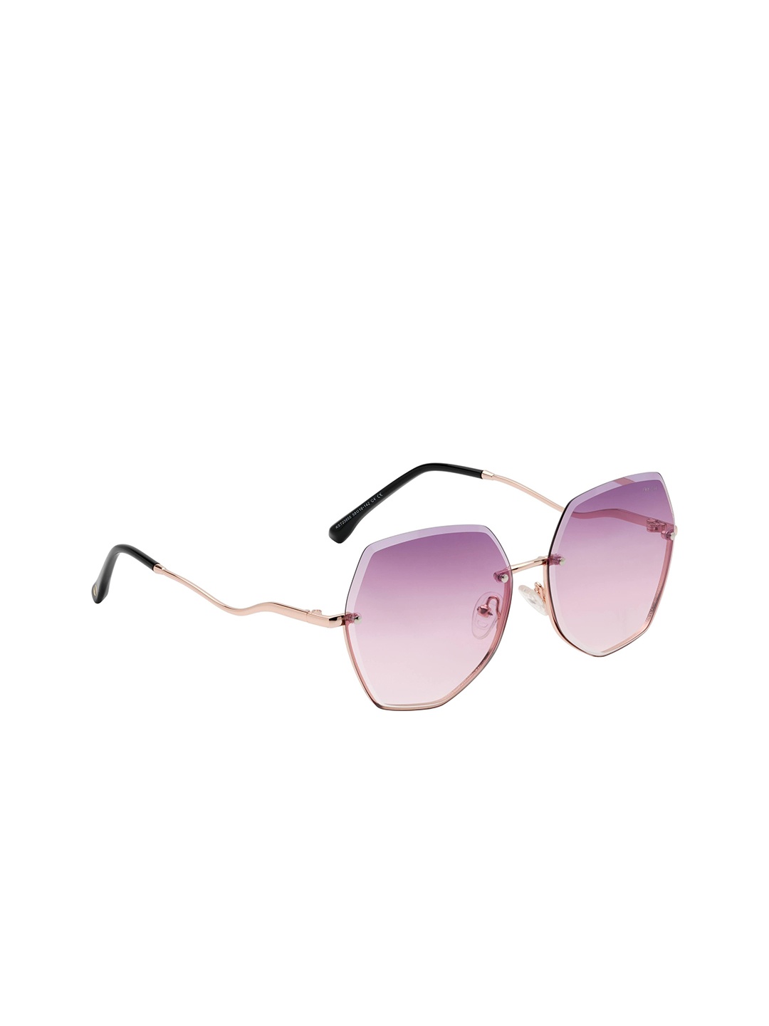 

KOSCH ELEMENTE Women Butterfly Sunglasses with UV Protected Lens KST 23855 C4-Gold /Brown, Purple