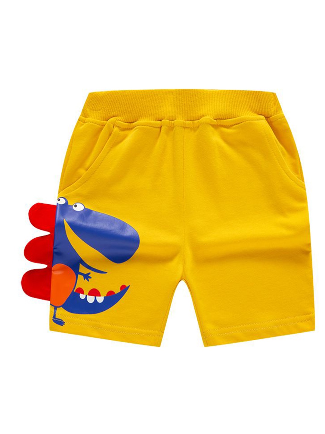 

StyleCast Unisex Kids Graphic Printed Shorts, Mustard