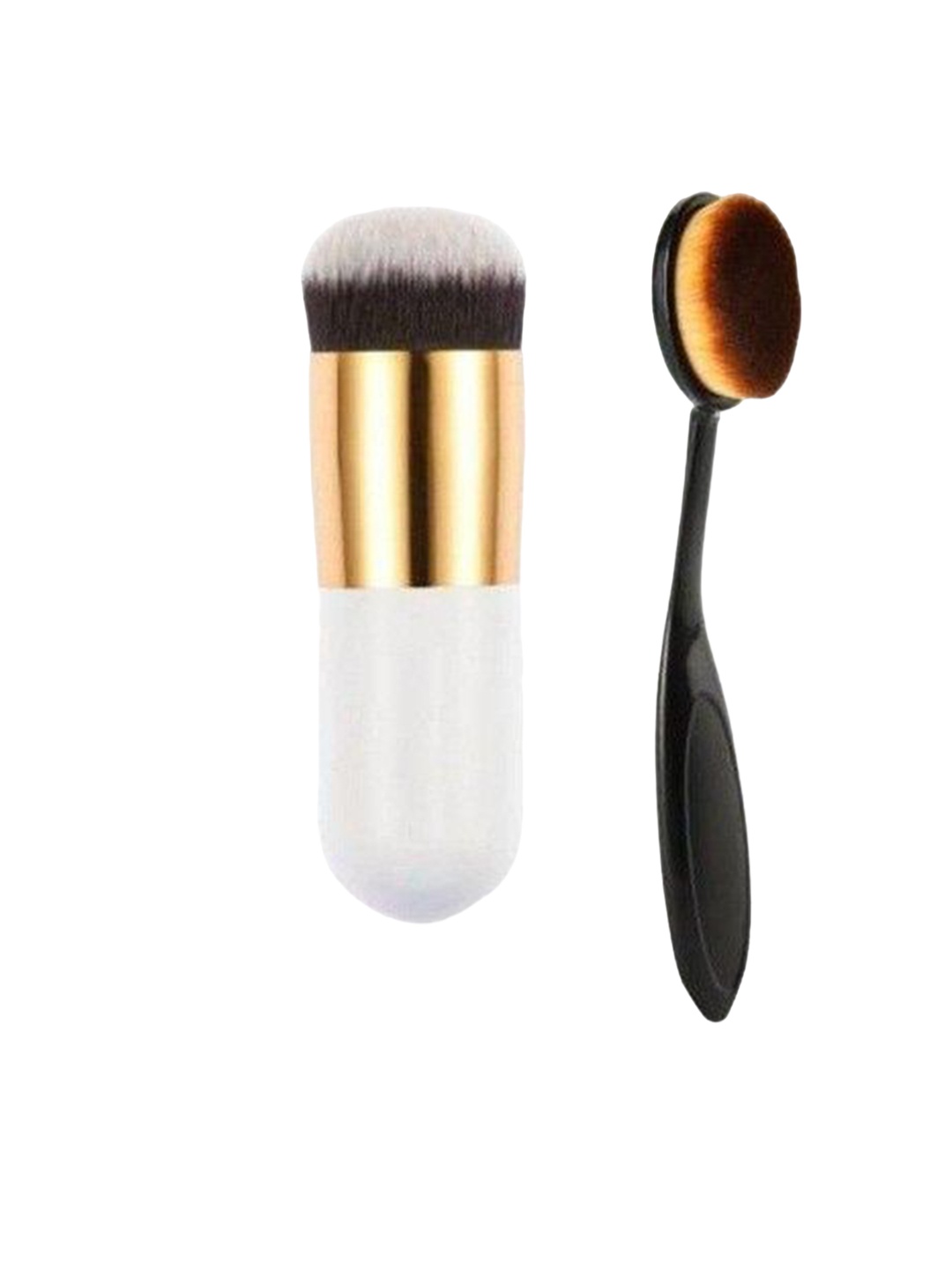 

Yoana Set of 2 Beauty Professional Foundation & Oval Brushes, White