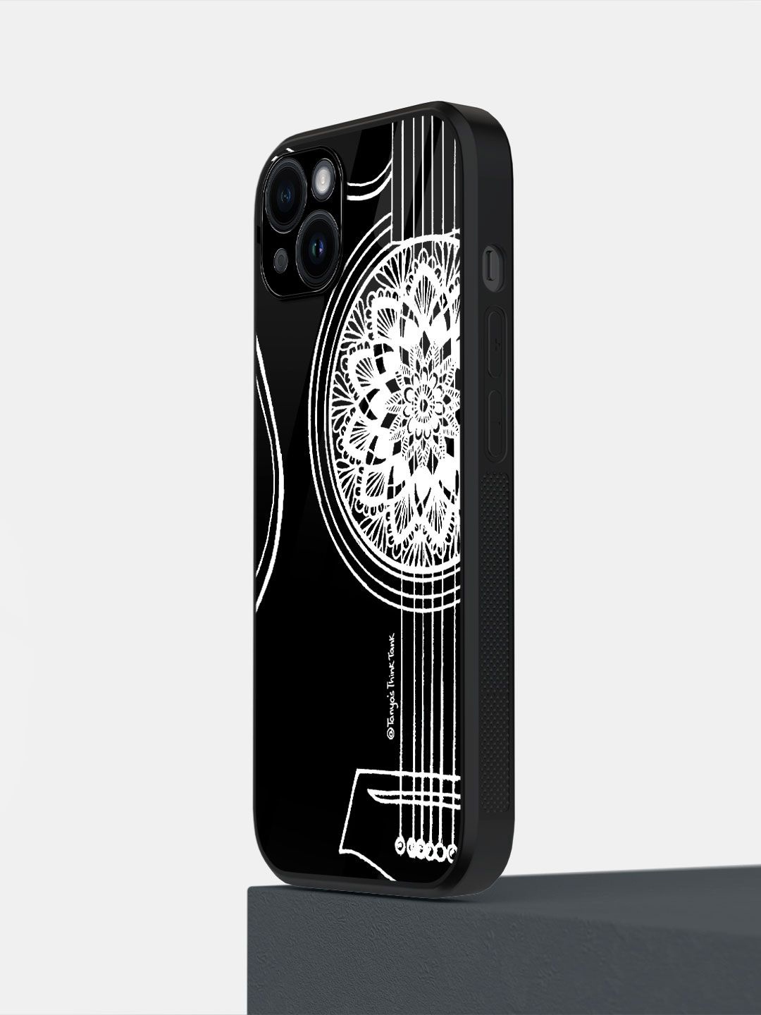 

macmerise Floral Printed iPhone 14 Plus Back Case Mobile Accessories, Black