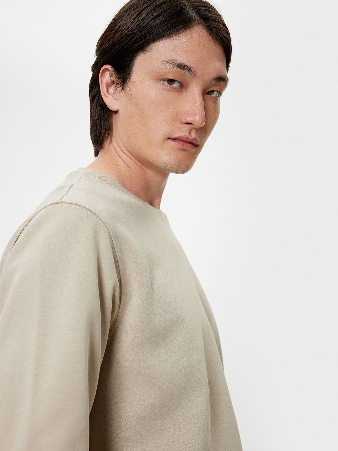 

Koton Men Sweatshirt, Beige
