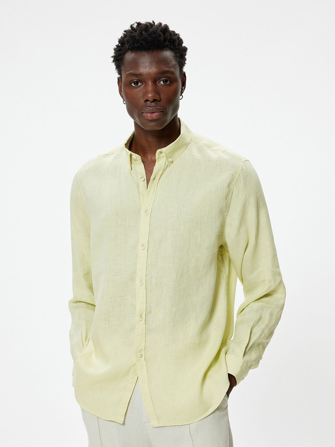 

Koton Men Opaque Casual Shirt, Yellow