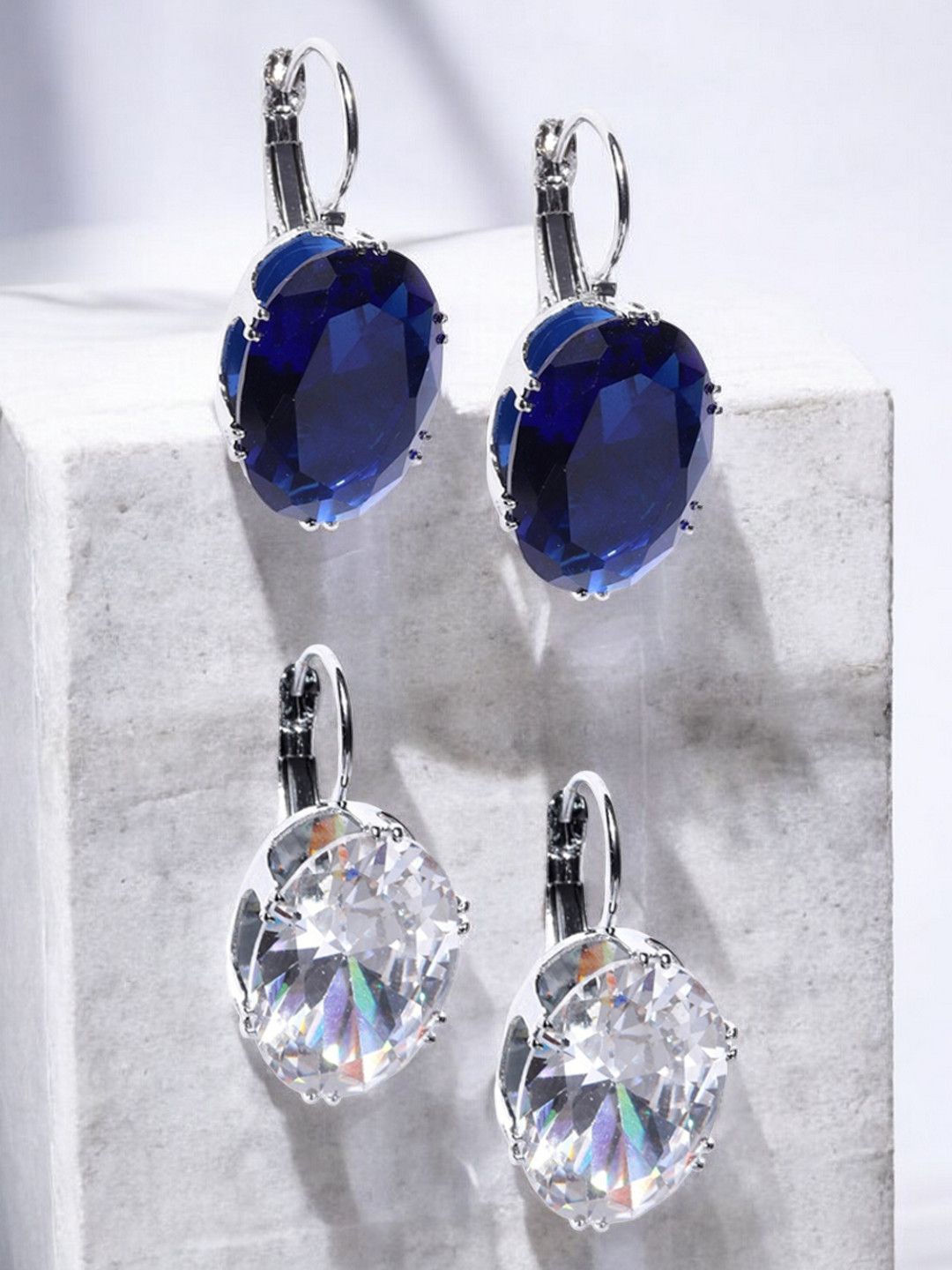 

fabula Oval Drop Earrings, Silver