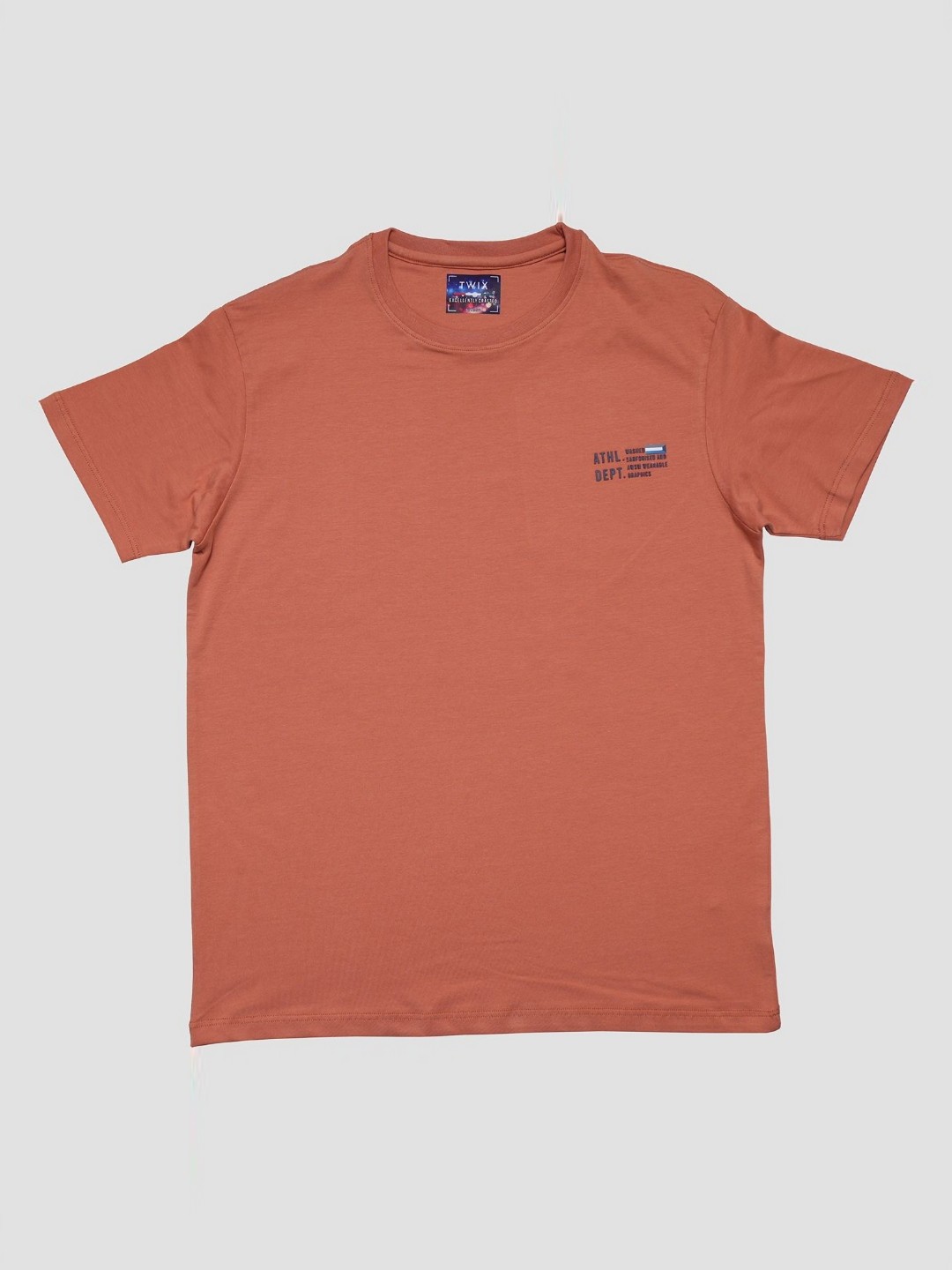 

TWIX Boys Solid Round Neck Cotton T-Shirt, Pink