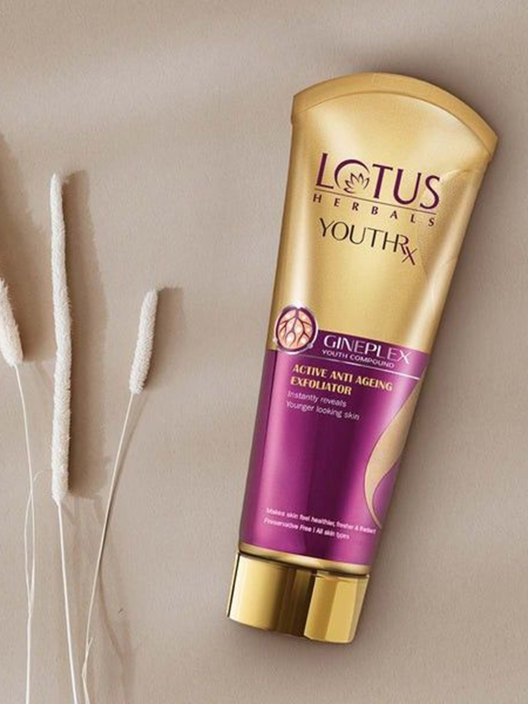 

Lotus Herbals YouthRx Set Of 2 Active Anti Ageing Exfoliator -100G Each, Gold