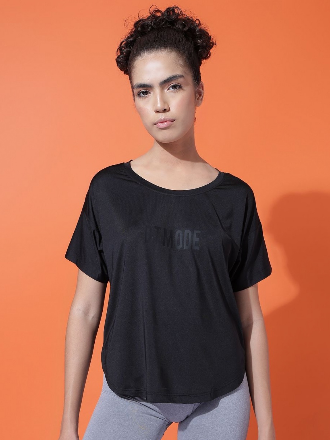 

MKH Women Typography Printed Round Neck T-Shirt, Black