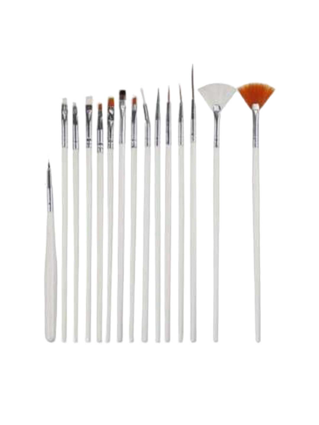 

Yoana Set Of 15 Professional Beauty Nail Art Brushes, White