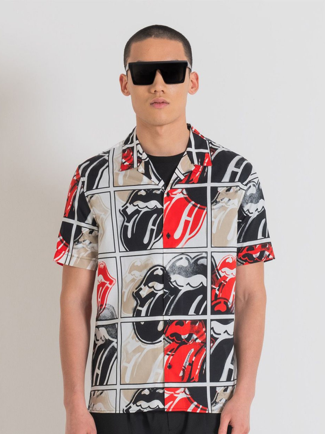 

Antony Morato Men Opaque Printed Casual Shirt, Multi