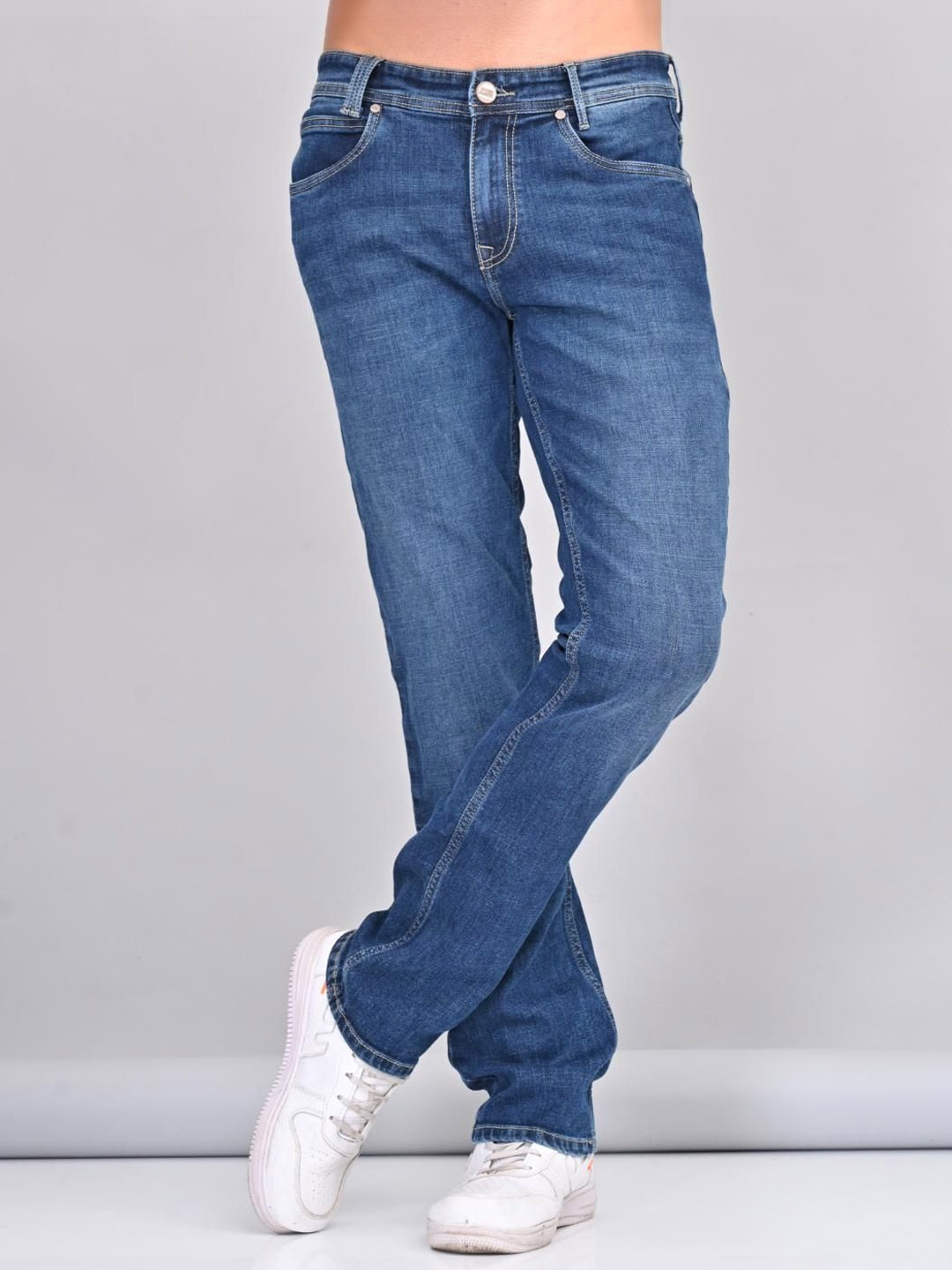 

Jean Cafe Men Regular Fit Mid Rise Jeans, Blue