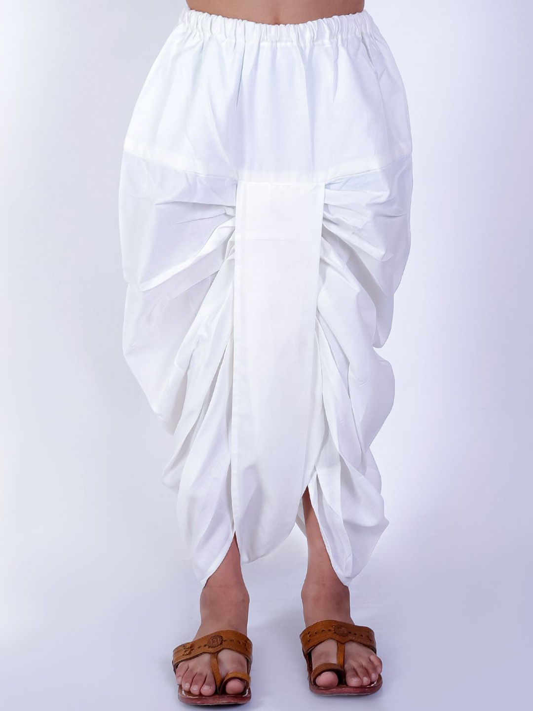 

BownBee Boys Solid Cotton Dhoti Pant, Off white