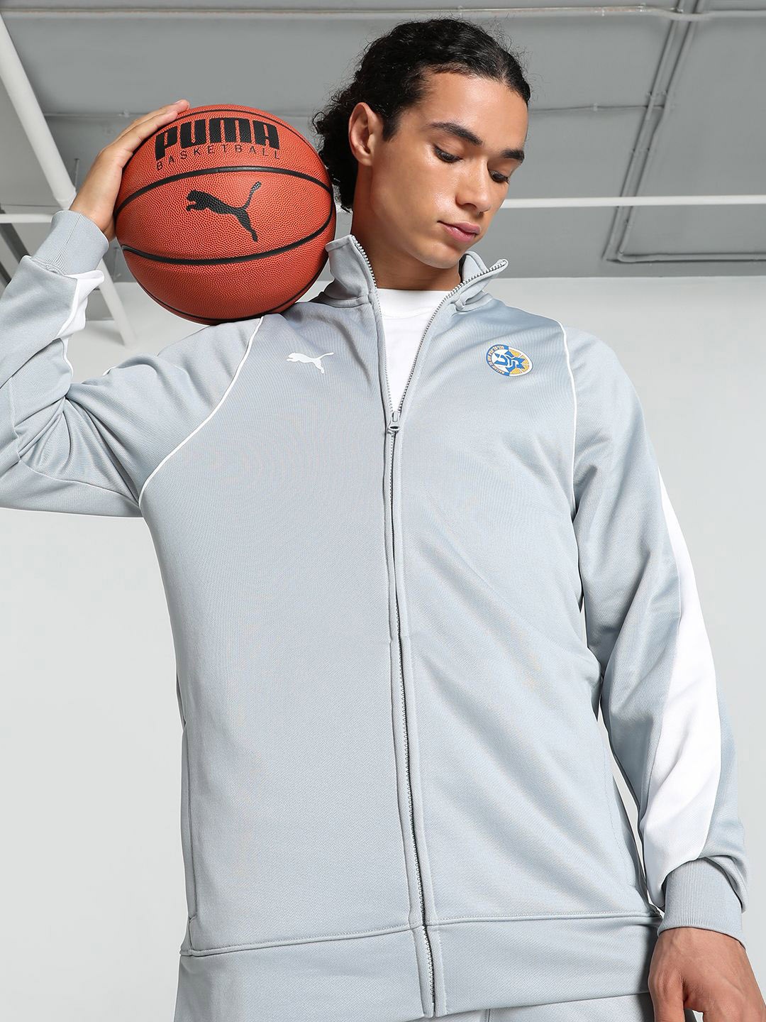 

Puma Maccabi T-73 Basketball Track Jacket, Grey