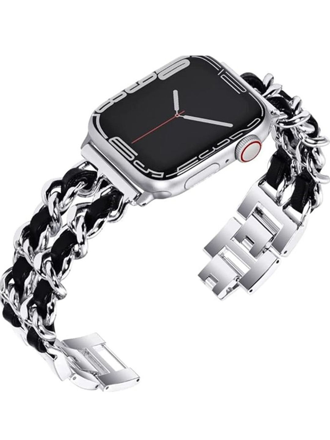 

PEEPERLY Correa Textured Compatible Smart Watch Strap, Silver