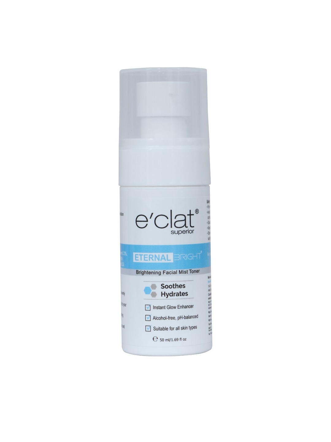 

e'clat superior Eternal Bright Brightening Facial Mist Toner - 50ml, White