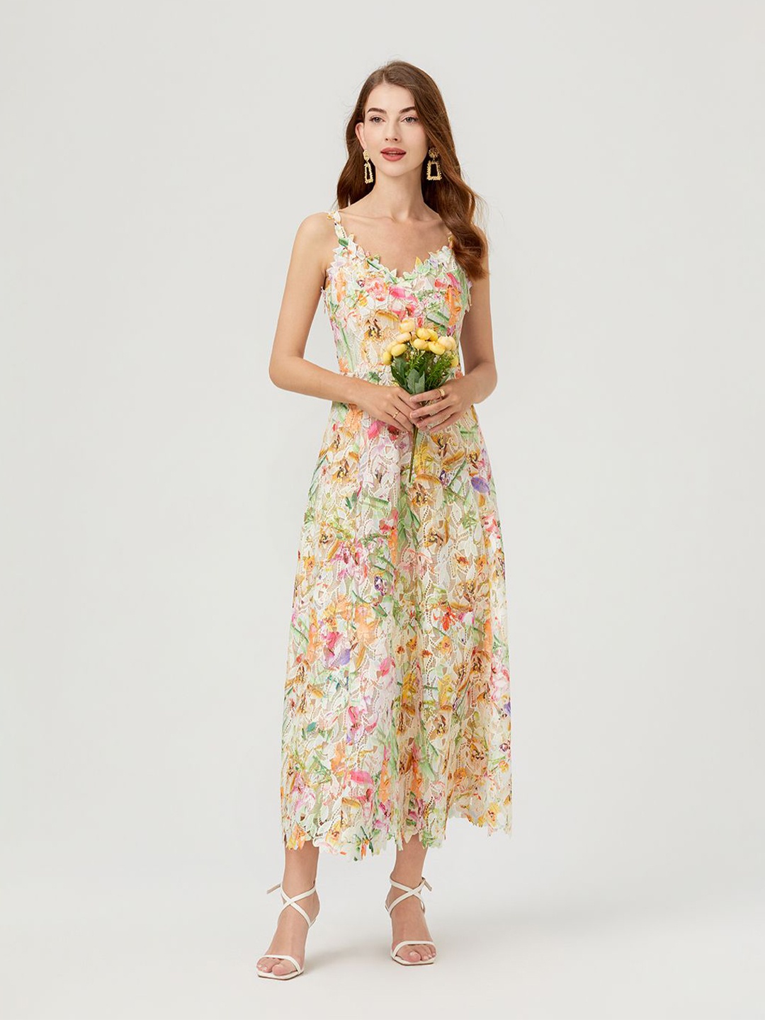 

JC Collection Floral Print Maxi Dress, Multi