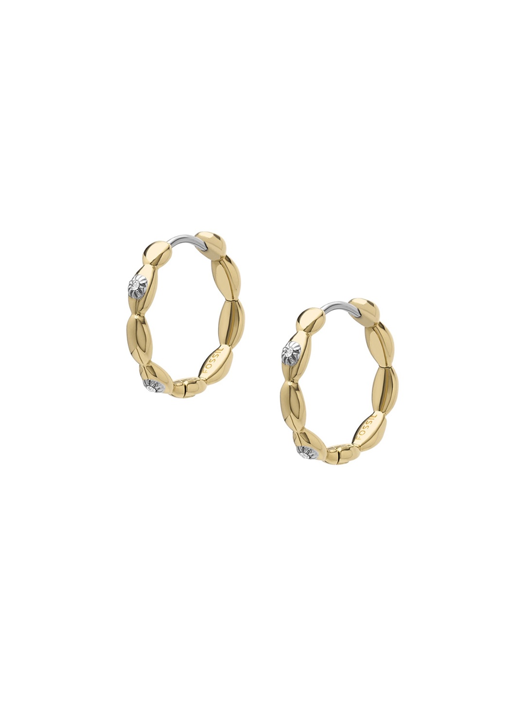 

Fossil Circular Hoop Earrings, Gold