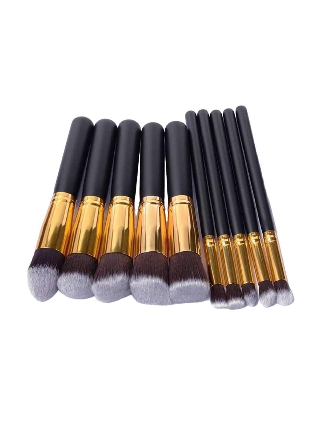 

Yoana Set Of 10-Pcs Premium Synthetic Makeup Brush Set, Black