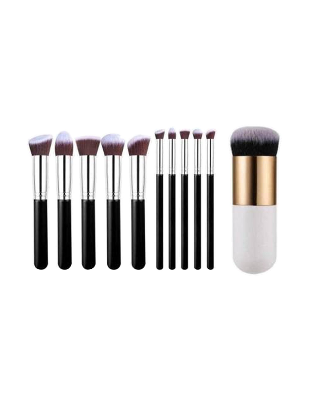 

Yoana Set Of 11 Makeup Brushes Set, Black