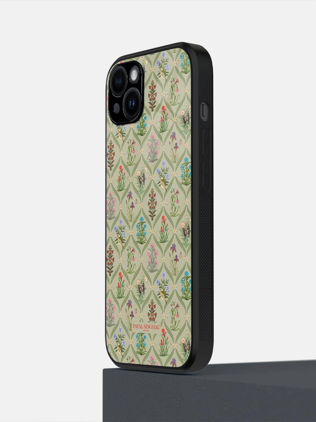 

macmerise Floral Printed iPhone 14 Plus Back Case Mobile Accessories, Green