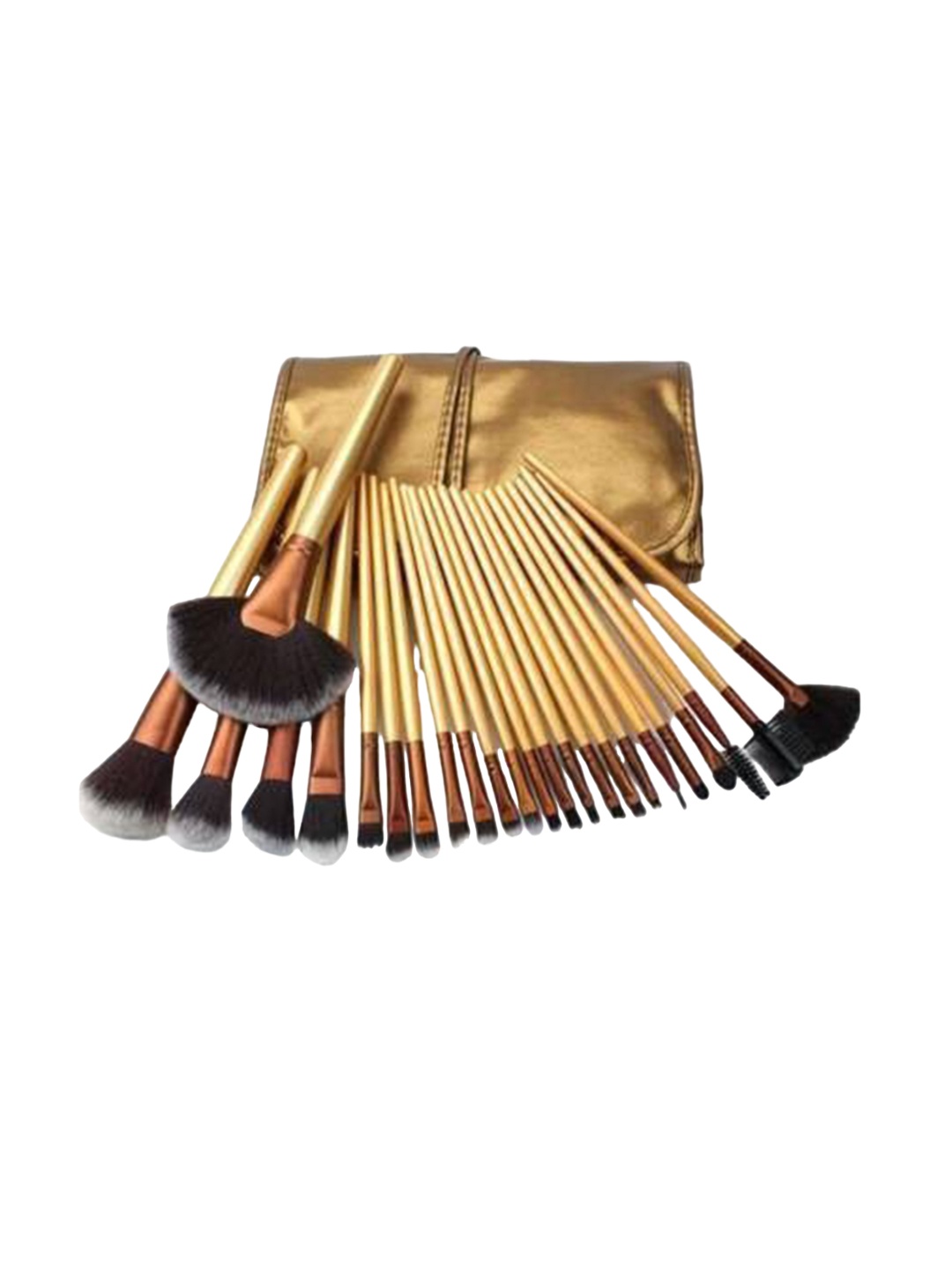 

Yoana Set of 24 Professional Cosmetic Makeup Brush With Case, Gold
