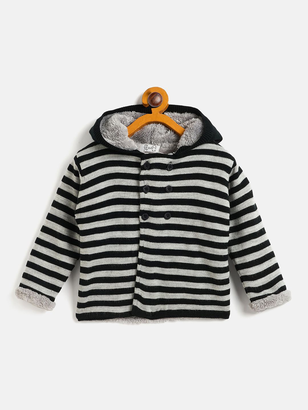 

JWAAQ Unisex Kids Striped Cardigan, Navy blue