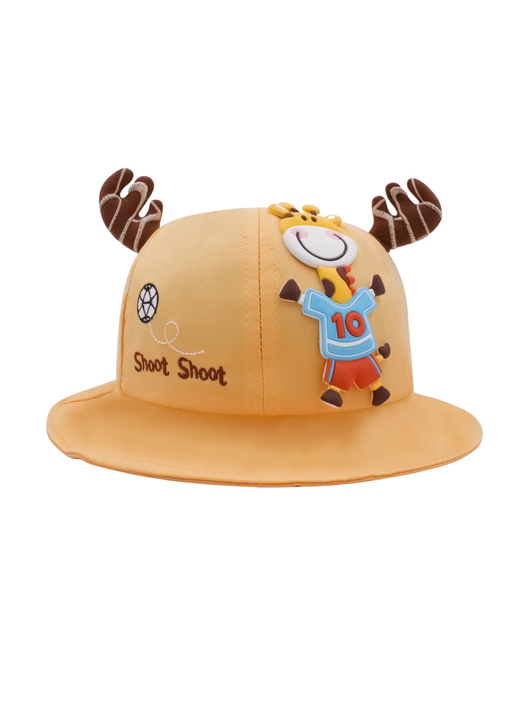 

JENNA Unisex Kids Yellow Embroidered Bucket Hat