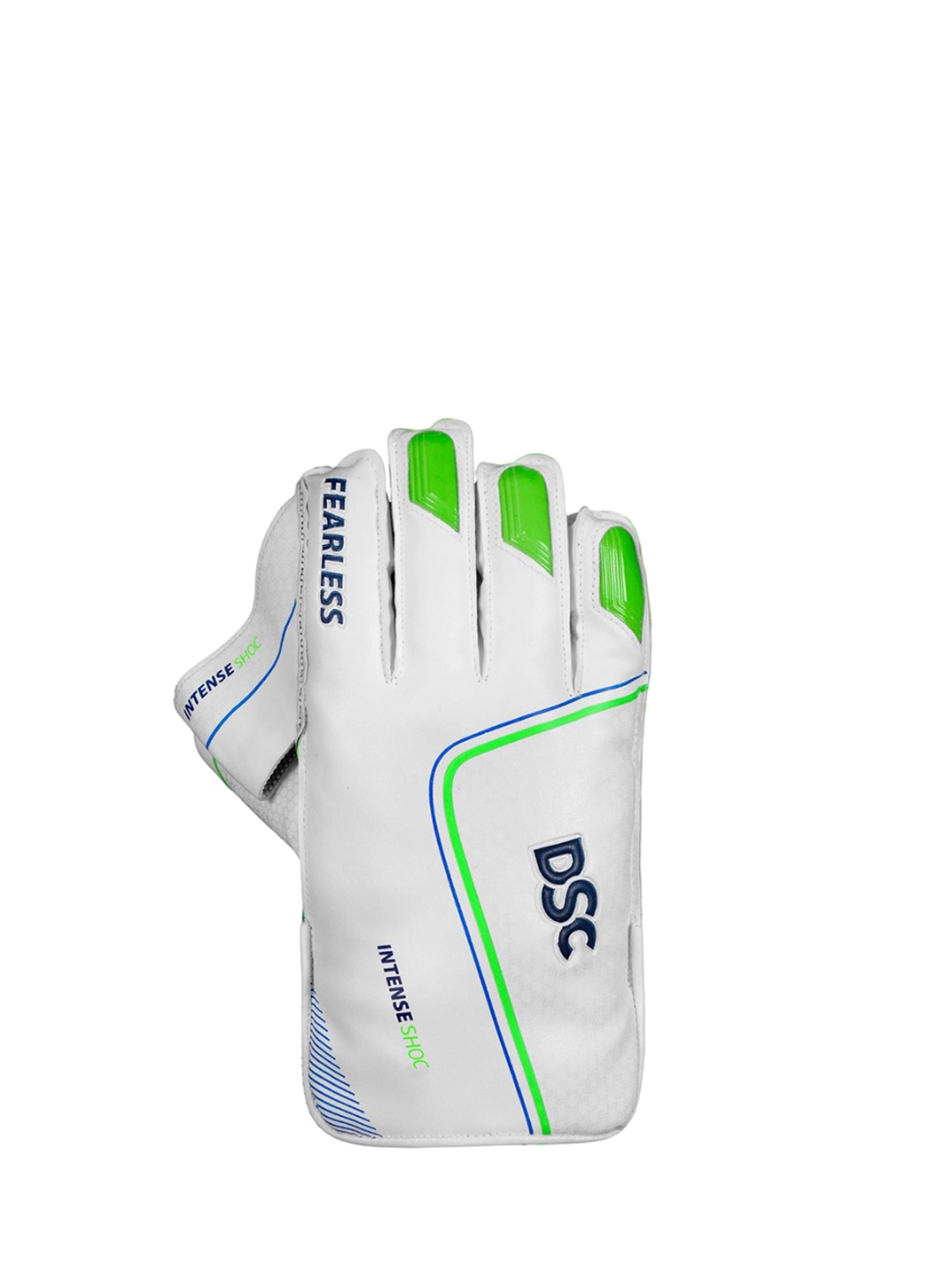 

DSC Intense Shoc Cricket Wicket Keeping Gloves, White