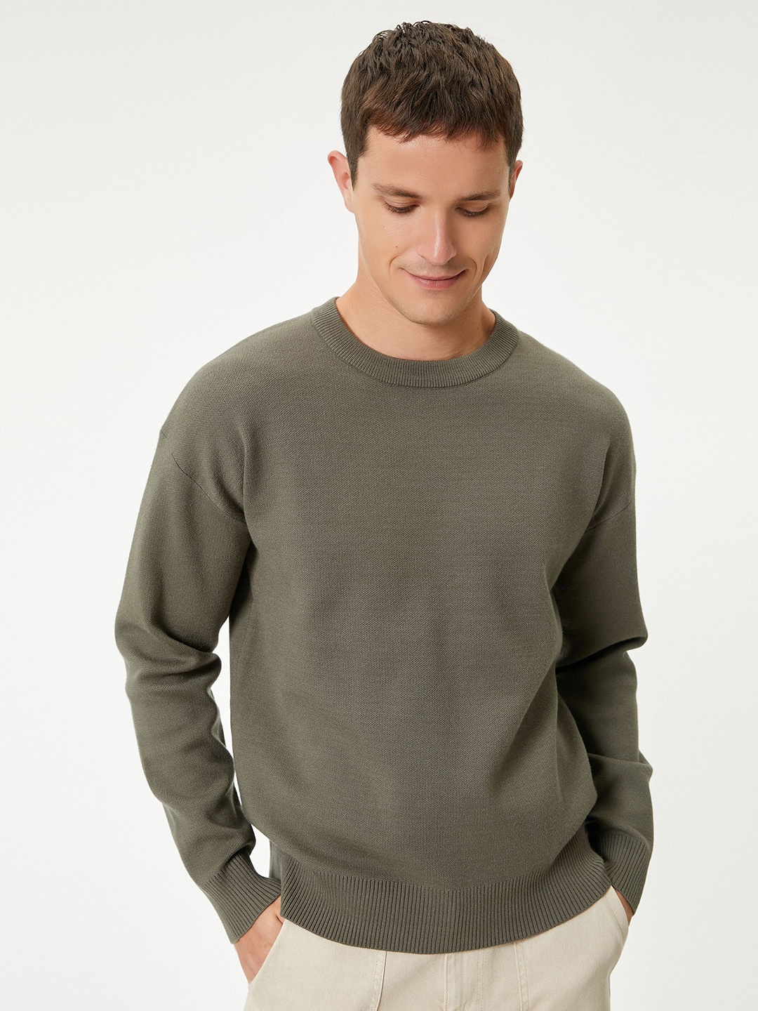 

Koton Men Pullover, Khaki