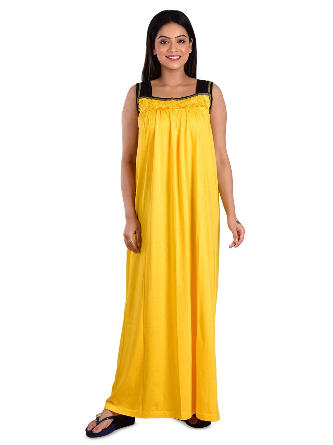

DUI KONNA Maxi Nightdress, Yellow