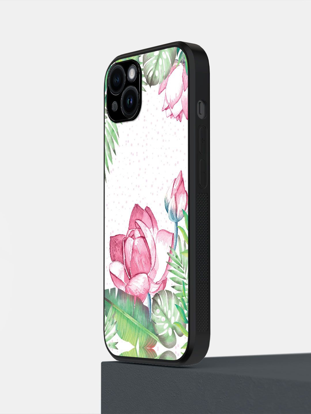 

macmerise Floral Printed iPhone 14 Plus Back Case Mobile Accessories, White