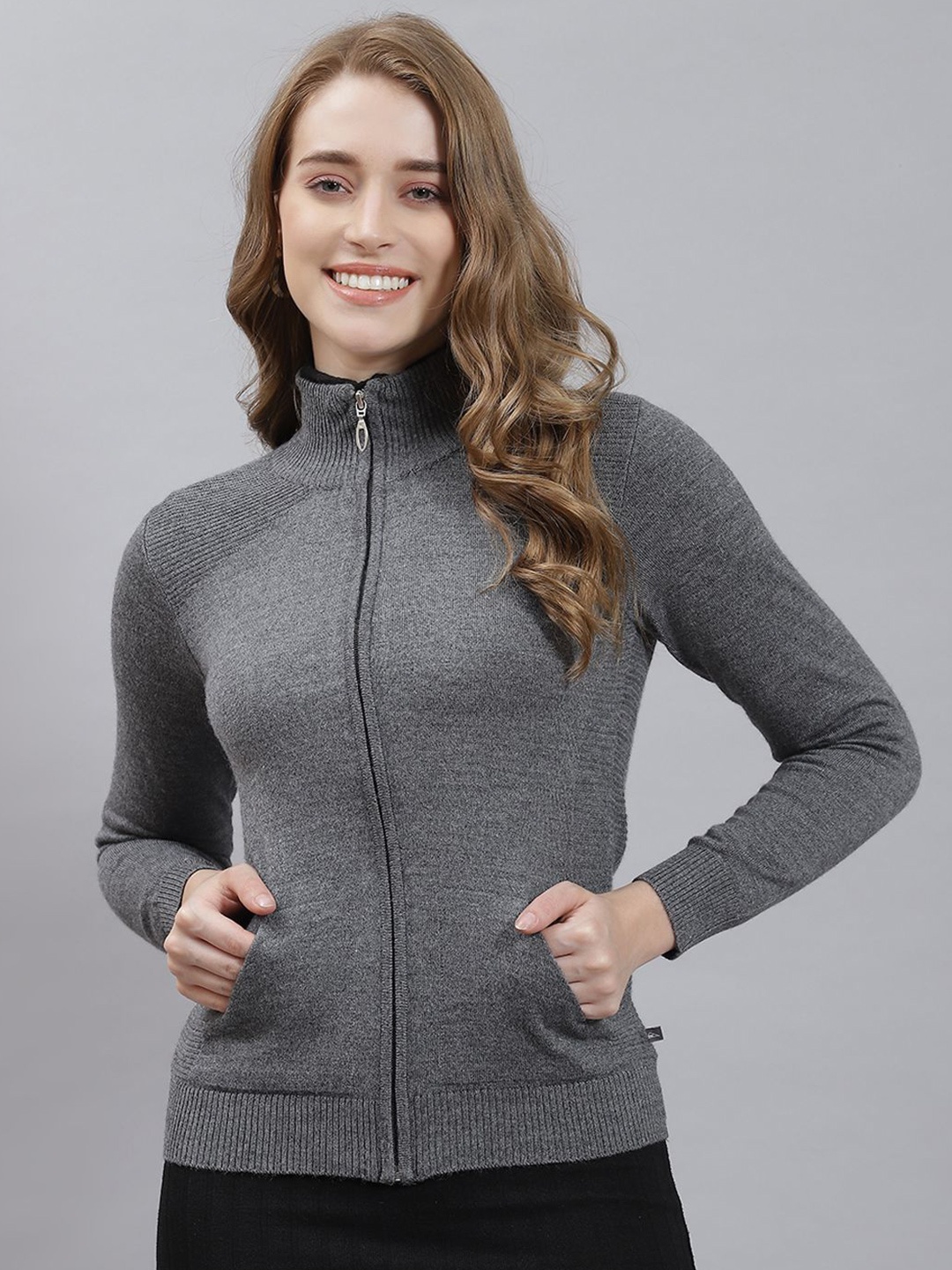 

Monte Carlo Women Cardigan, Grey melange