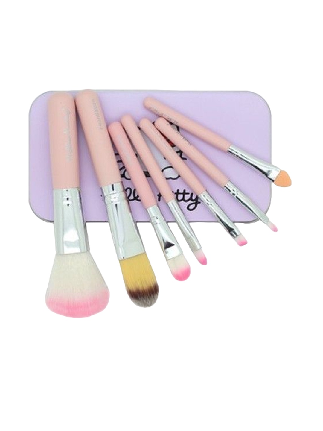 

Yoana Set Of 7 Hello Kitty Foundation Brushes, Pink